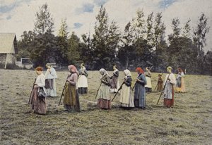 Moskova civarında saman yapımı by European Photographer